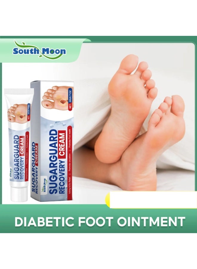 SOUTH MOON Sugar Guard Recovery Cream Foot Care Solution for Diabetic Skin, Deep Moisturizing and Heel Repair Formula, Helps Reduce Itching, Supports Circulation and Long-Term Foot Health, 20g - Image 2